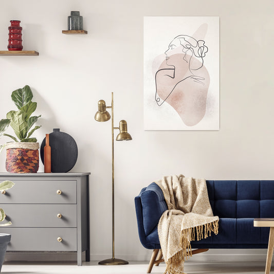 GRACEFUL LINES Quadro em tela vertical