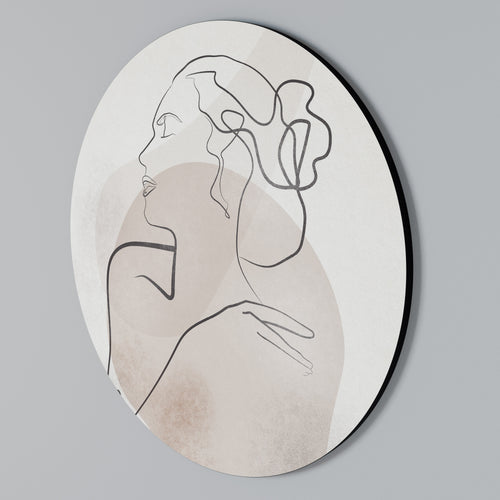GRACEFUL LINES Arte de Parede Redonda