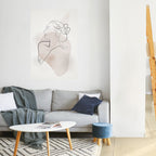 GRACEFUL LINES Peel and Stick Vertical Poster