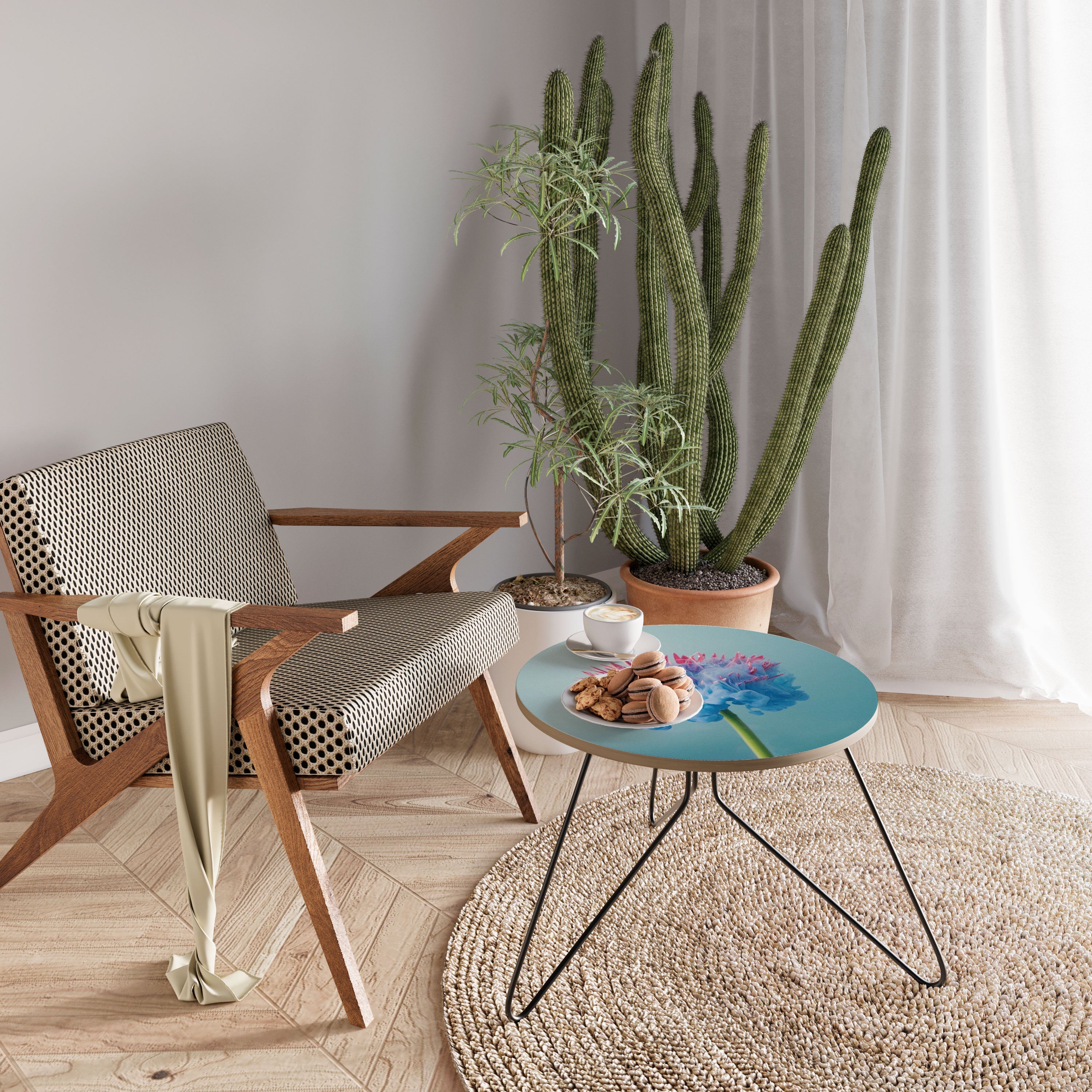 MISTY BLUE EXPLOSION Mesa de Centro 60