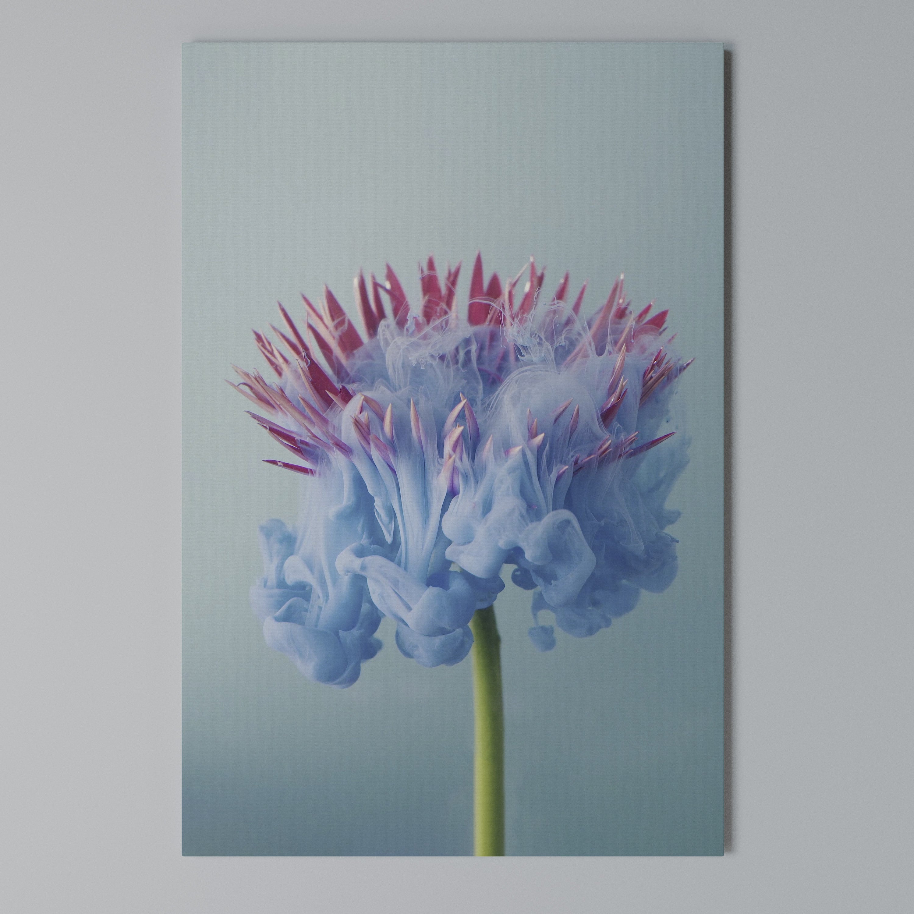 MISTY BLUE EXPLOSION Quadro em tela vertical