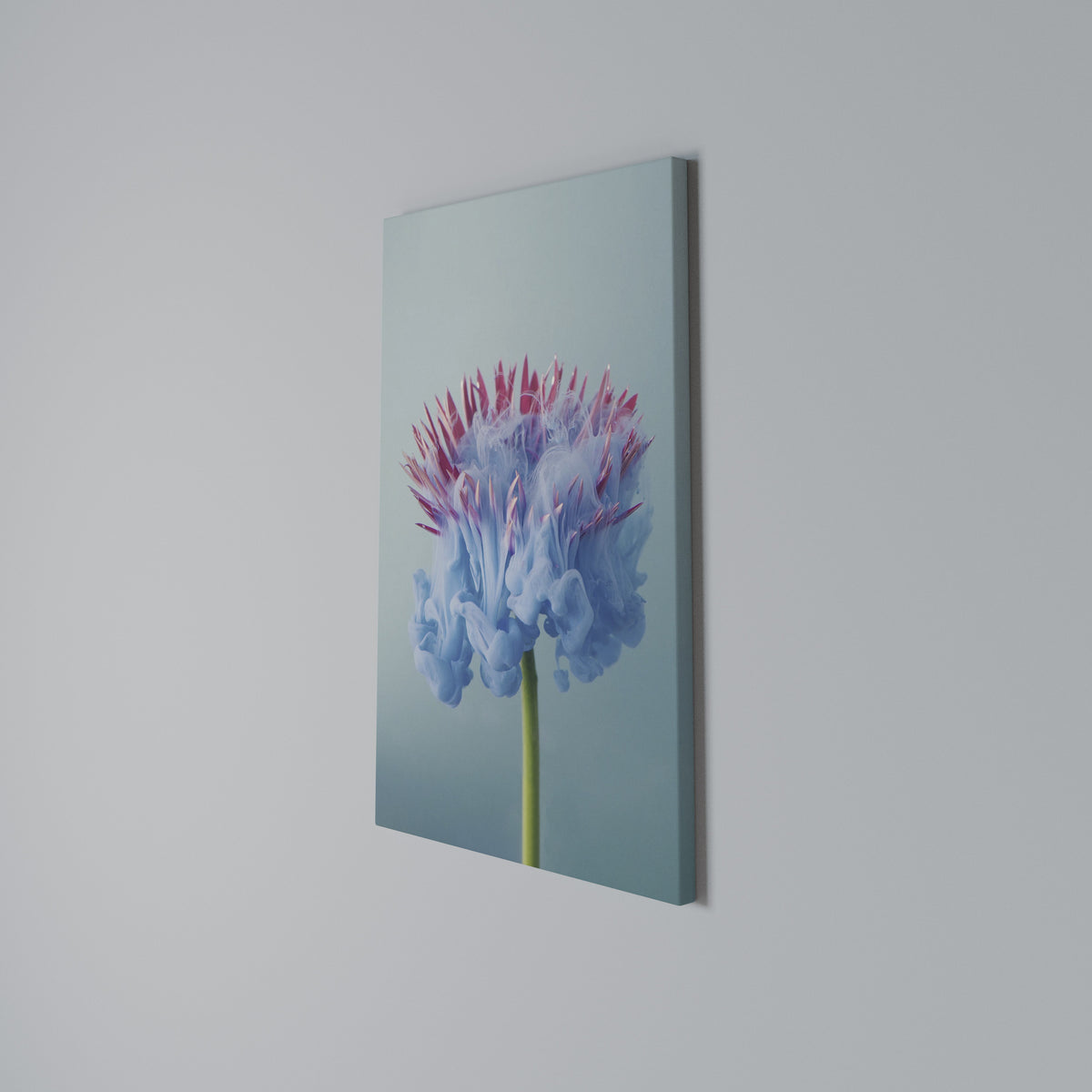 MISTY BLUE EXPLOSION Quadro em tela vertical