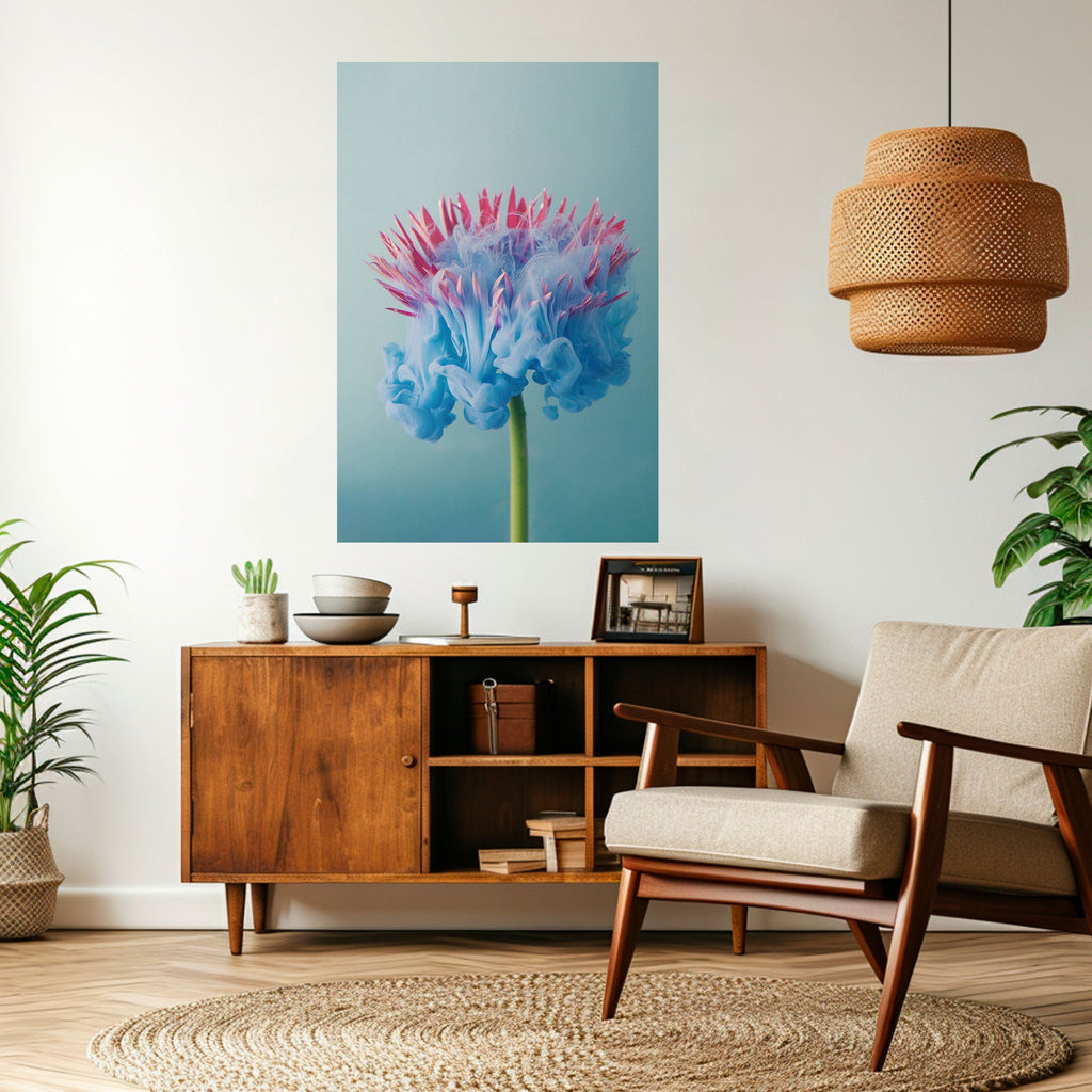 MISTY BLUE EXPLOSION Poster Vertical Autocolante