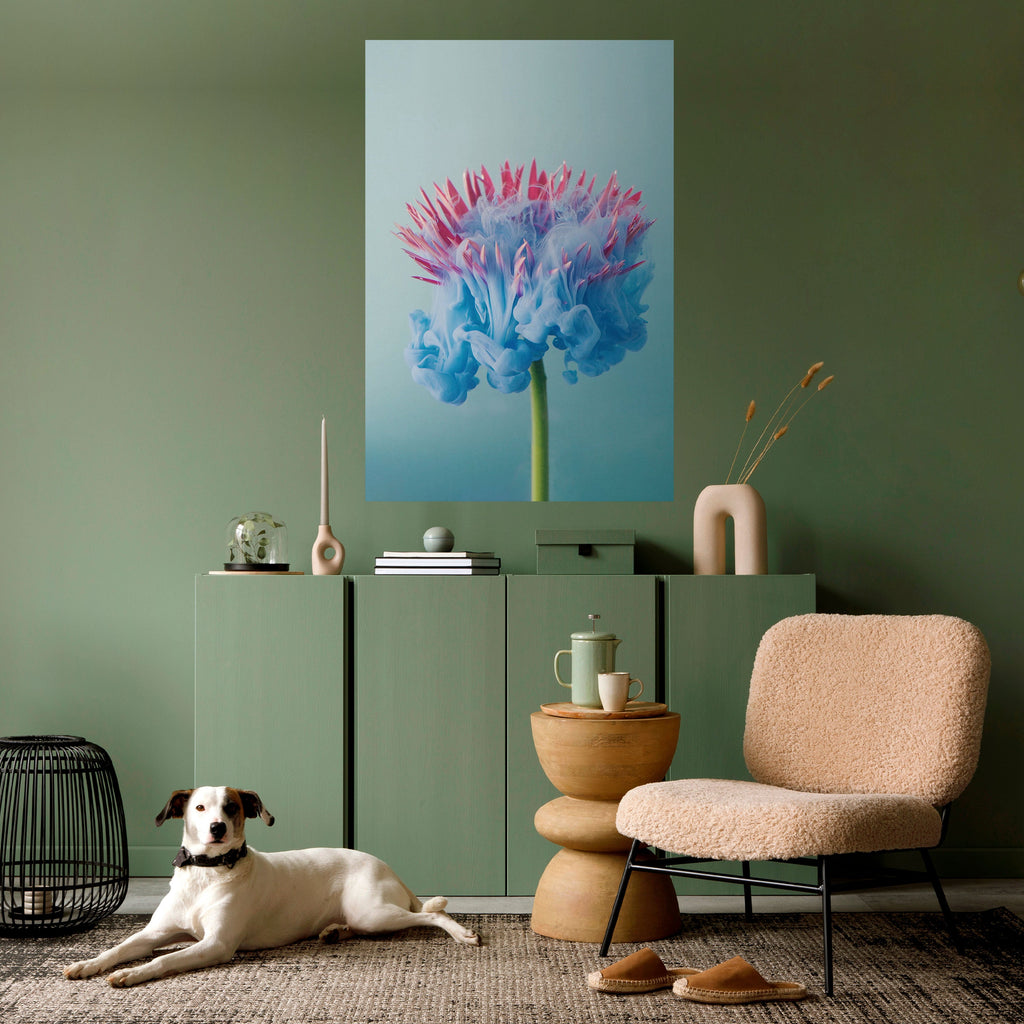 MISTY BLUE EXPLOSION Poster Vertical Autocolante