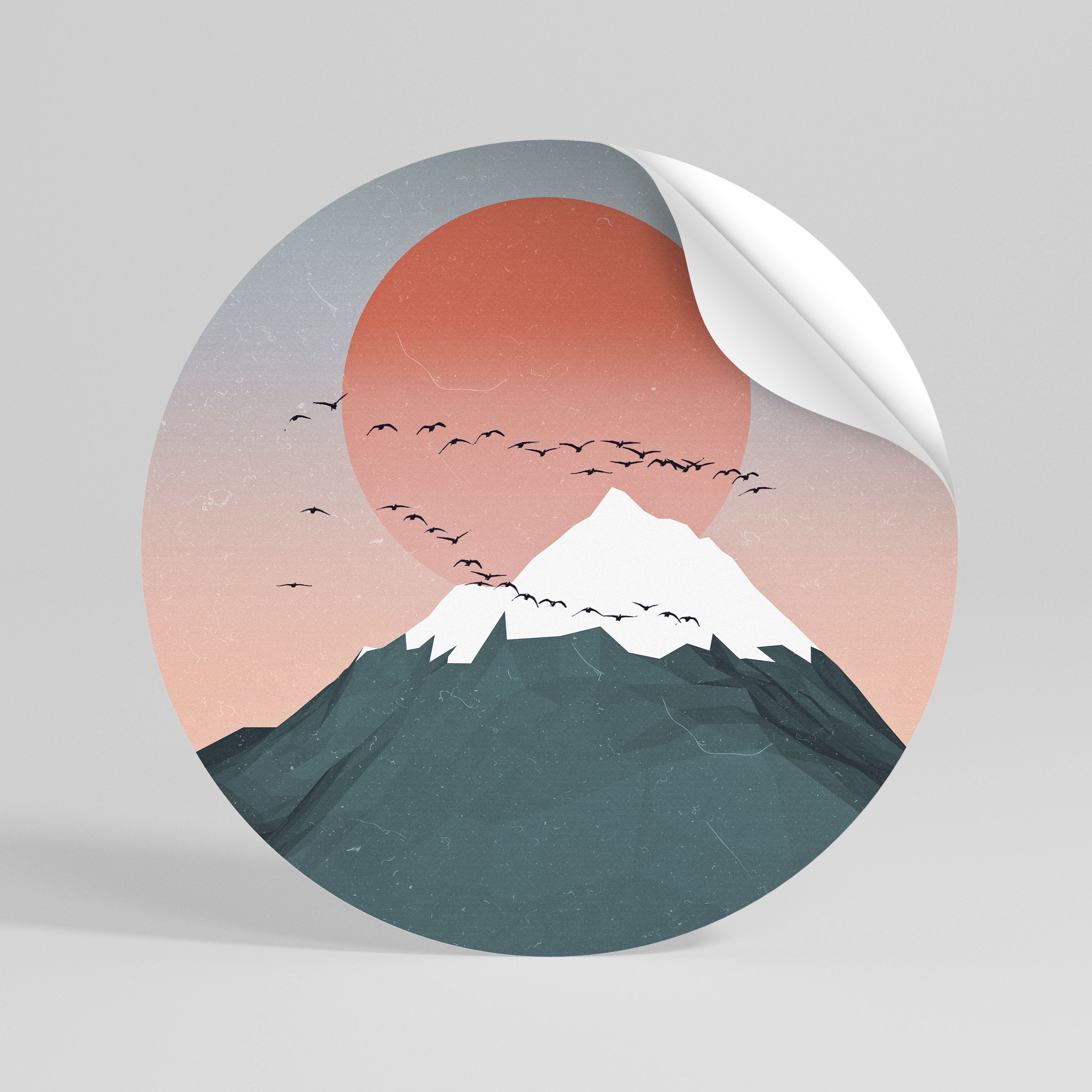 SKYWARD SYMPHONY Autocolante Redondo Removível