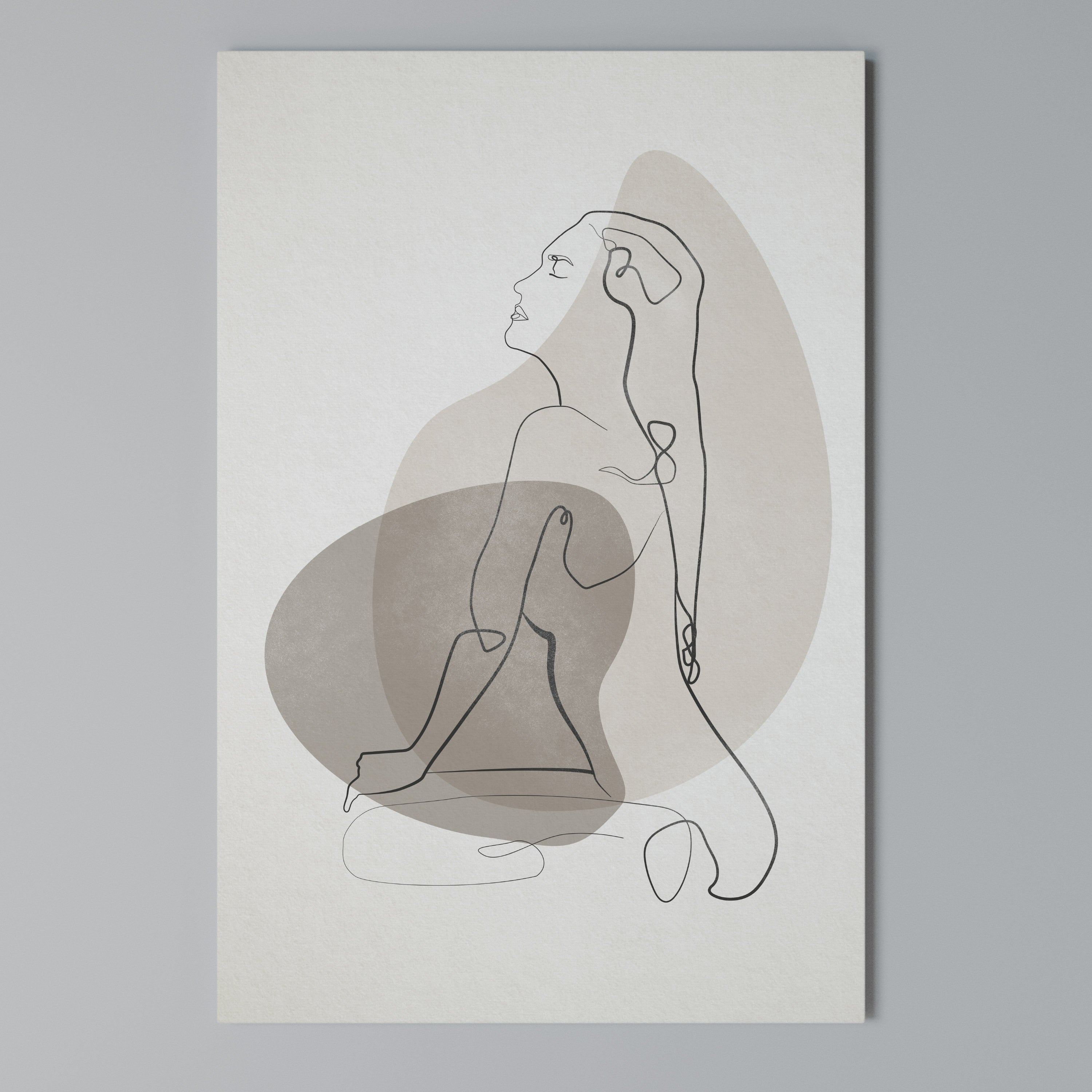 CONTOURS OF BEAUTY Quadro em tela vertical