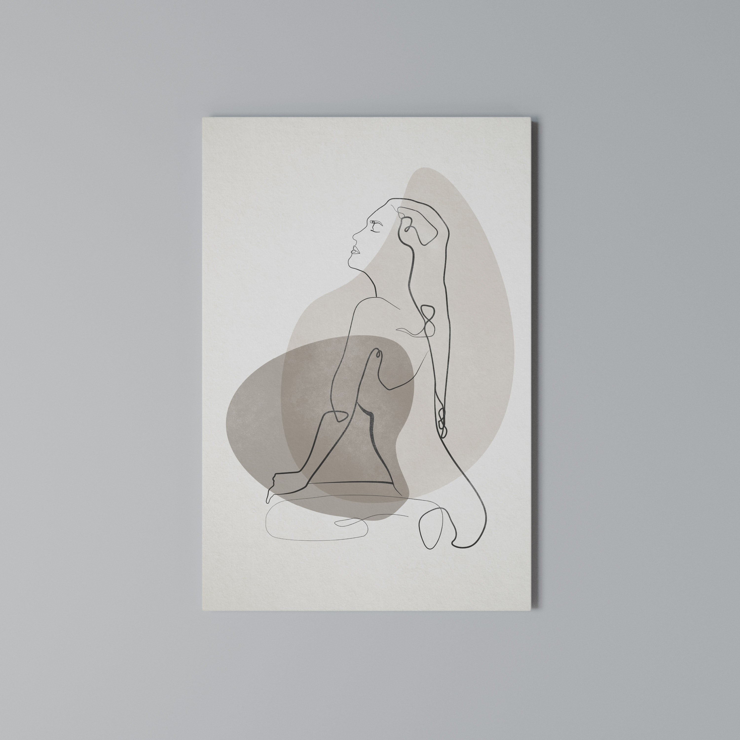 CONTOURS OF BEAUTY Quadro em tela vertical
