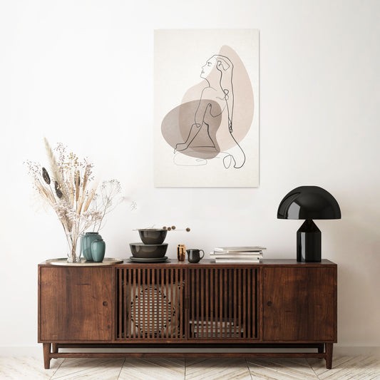 CONTOURS OF BEAUTY Quadro em tela vertical
