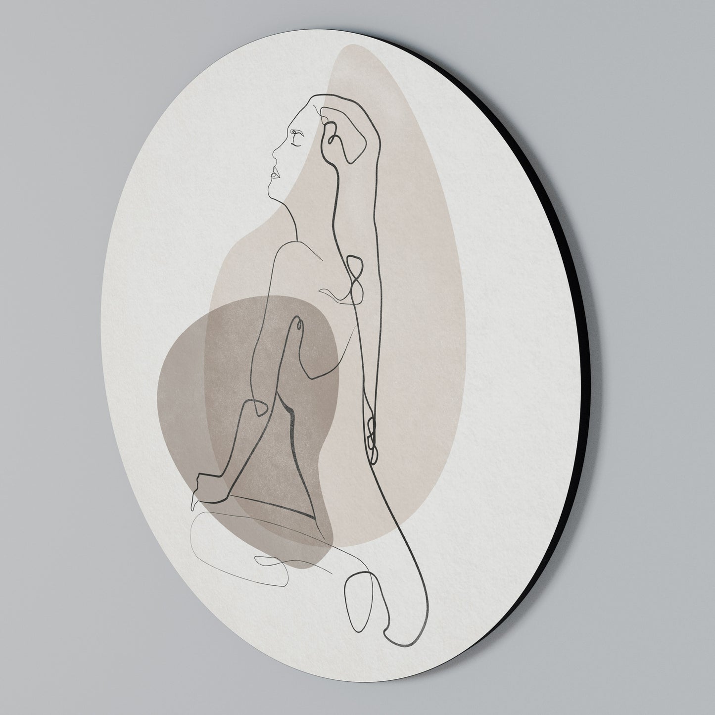 CONTOURS OF BEAUTY Arte de Parede Redonda