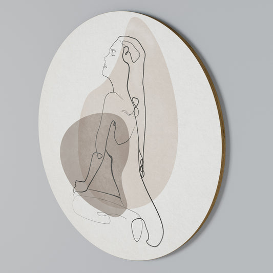 CONTOURS OF BEAUTY Arte de Parede Redonda