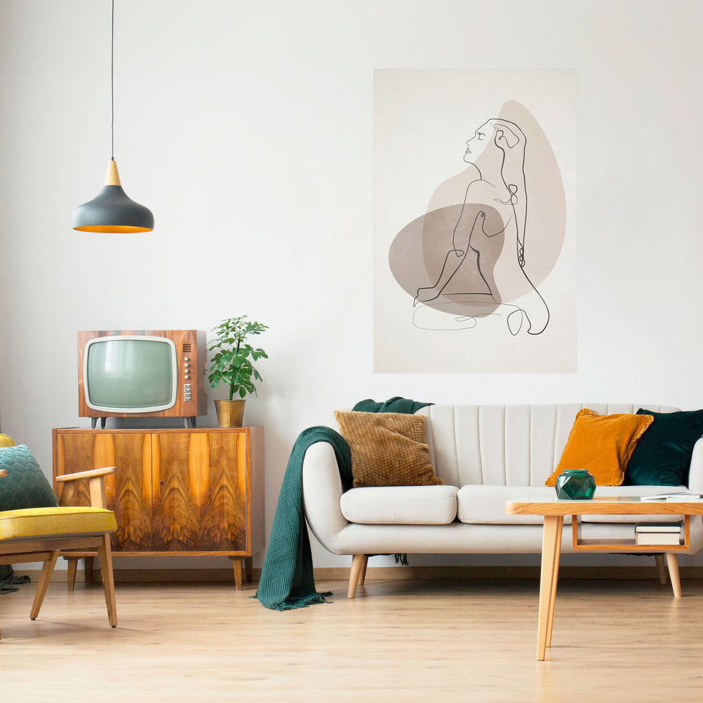 CONTOURS OF BEAUTY Peel and Stick Vertical Poster