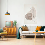 CONTOURS OF BEAUTY Peel and Stick Vertical Poster