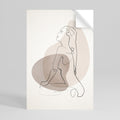 CONTOURS OF BEAUTY Peel and Stick Vertical Poster