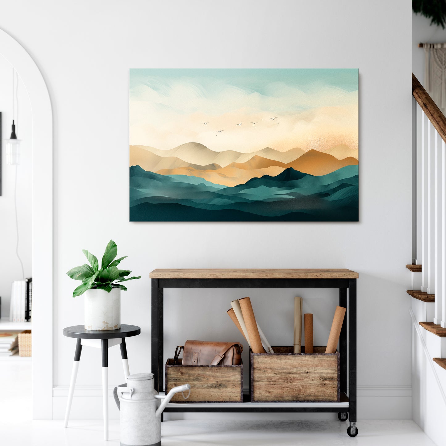 MOUNTAIN MELODY Horizontal Canvas Print