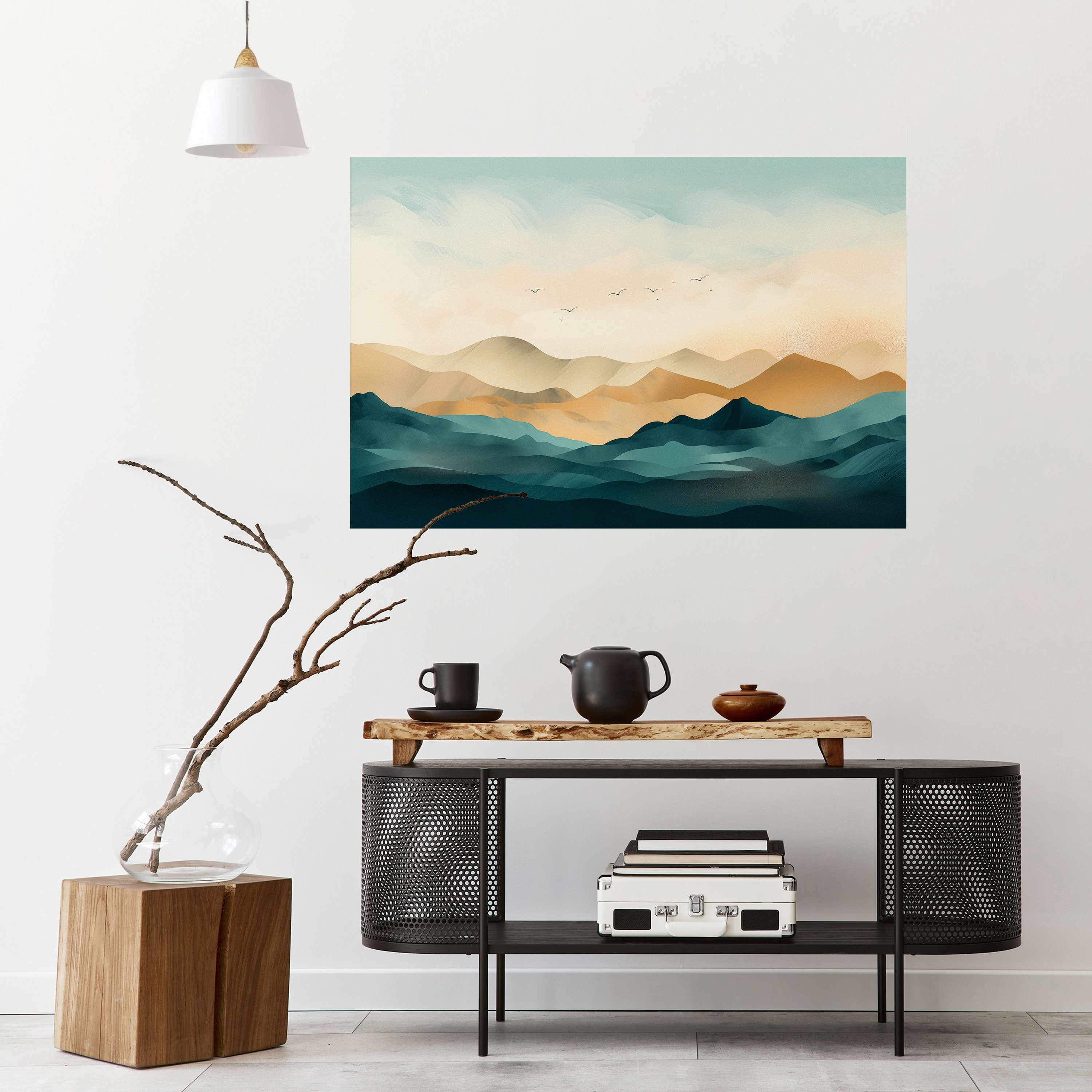 MOUNTAIN MELODY Poster Horizontal Autocolante