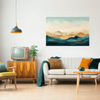 MOUNTAIN MELODY Poster Horizontal Autocolante