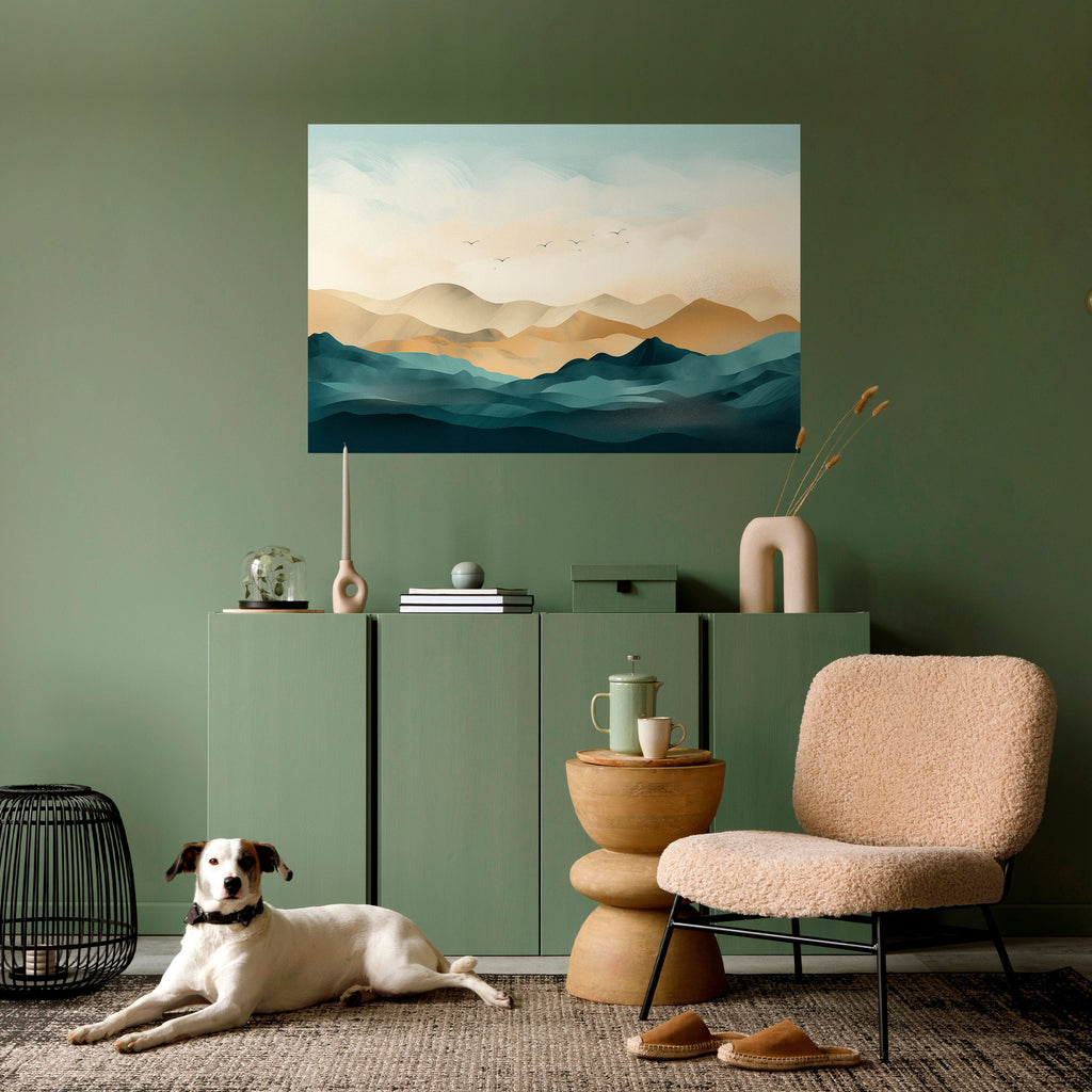 MOUNTAIN MELODY Poster Horizontal Autocolante