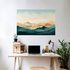 MOUNTAIN MELODY Poster Horizontal Autocolante