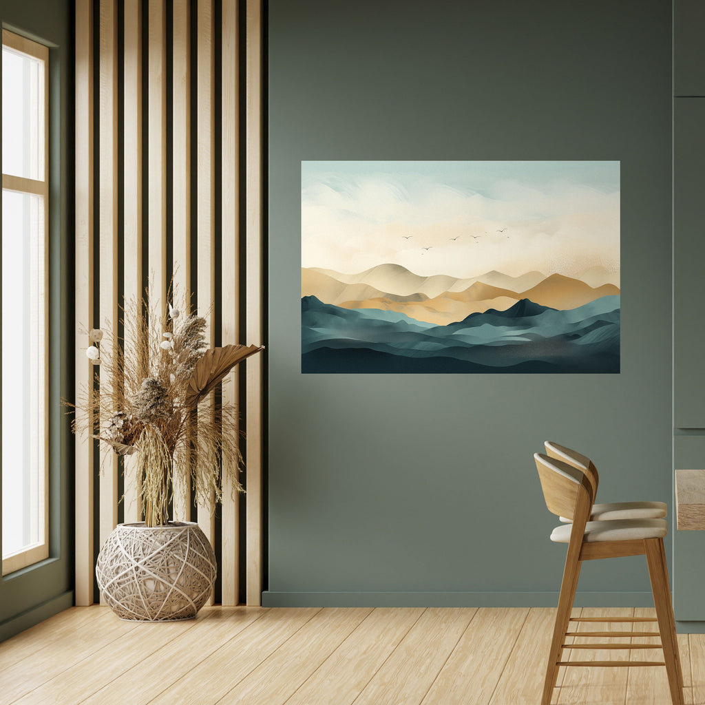 MOUNTAIN MELODY Poster Horizontal Autocolante