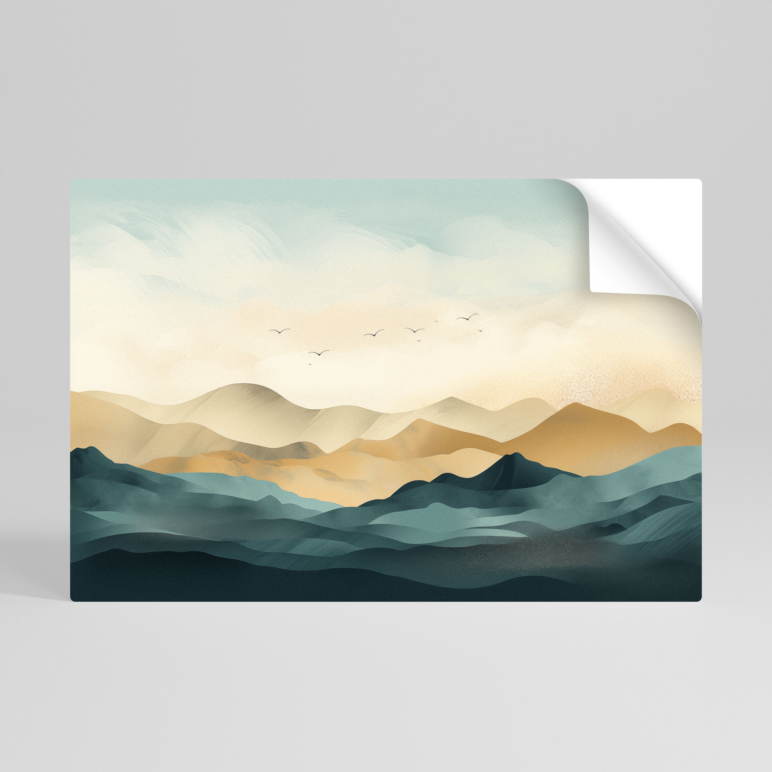 MOUNTAIN MELODY Poster Horizontal Autocolante