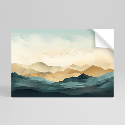 MOUNTAIN MELODY Póster Autocolante Horizontal