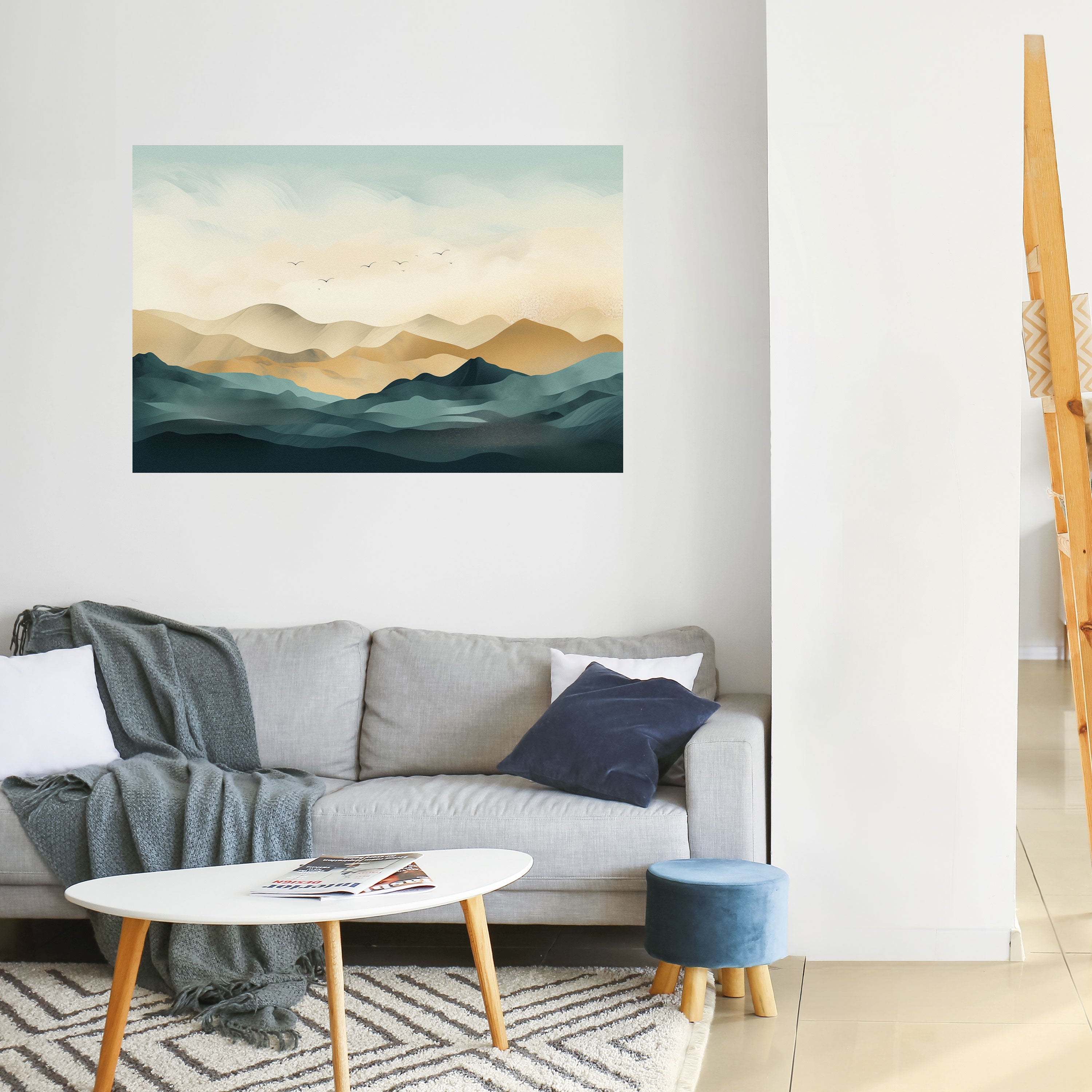 MOUNTAIN MELODY Poster Horizontal Autocolante