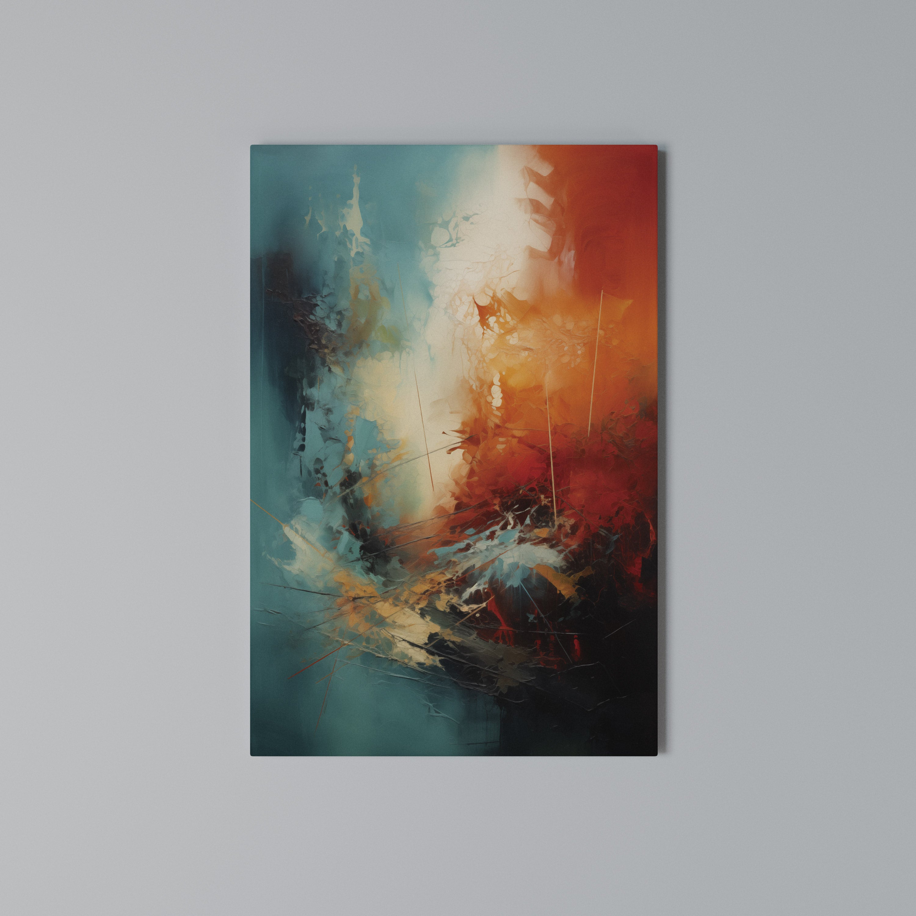 FIERY FUSION Quadro em tela vertical