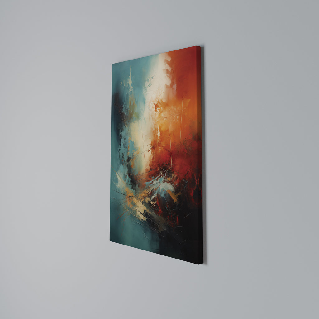 FIERY FUSION Vertical Canvas Print
