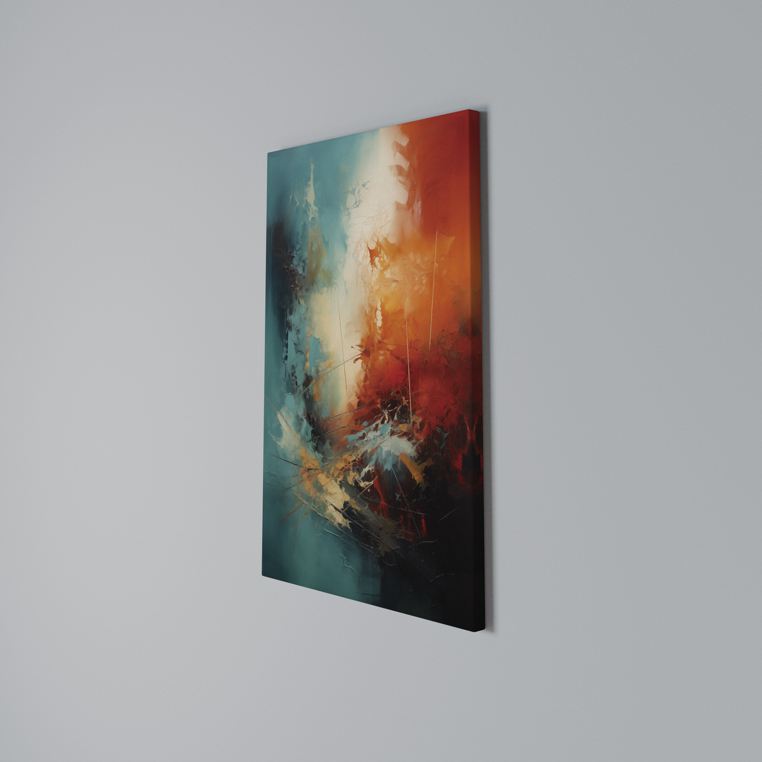 FIERY FUSION Vertical Canvas Print