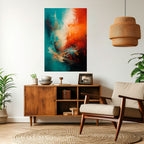 FIERY FUSION Peel and Stick Vertical Poster
