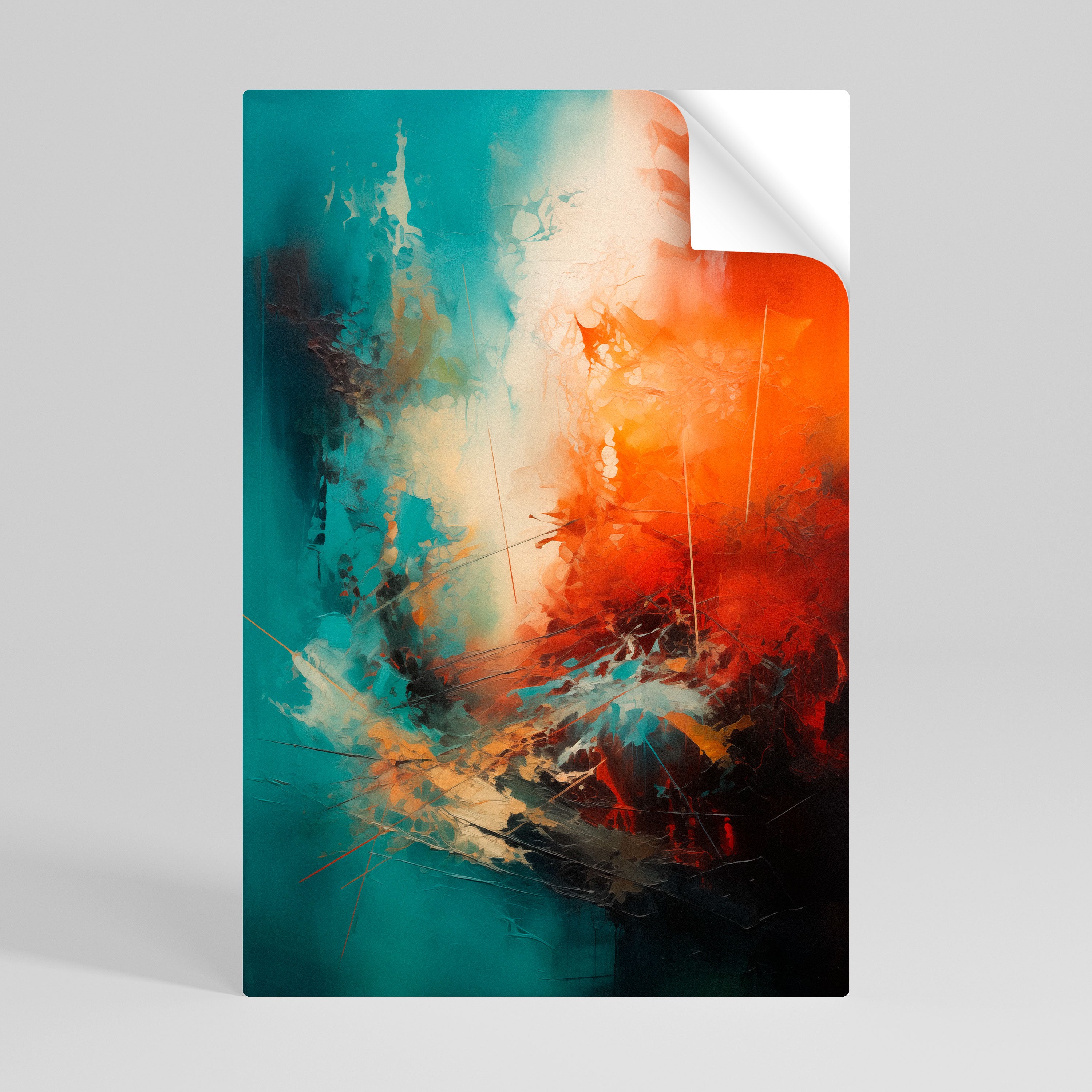 FIERY FUSION Póster Autocolante Vertical