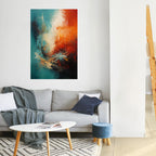FIERY FUSION Peel and Stick Vertical Poster