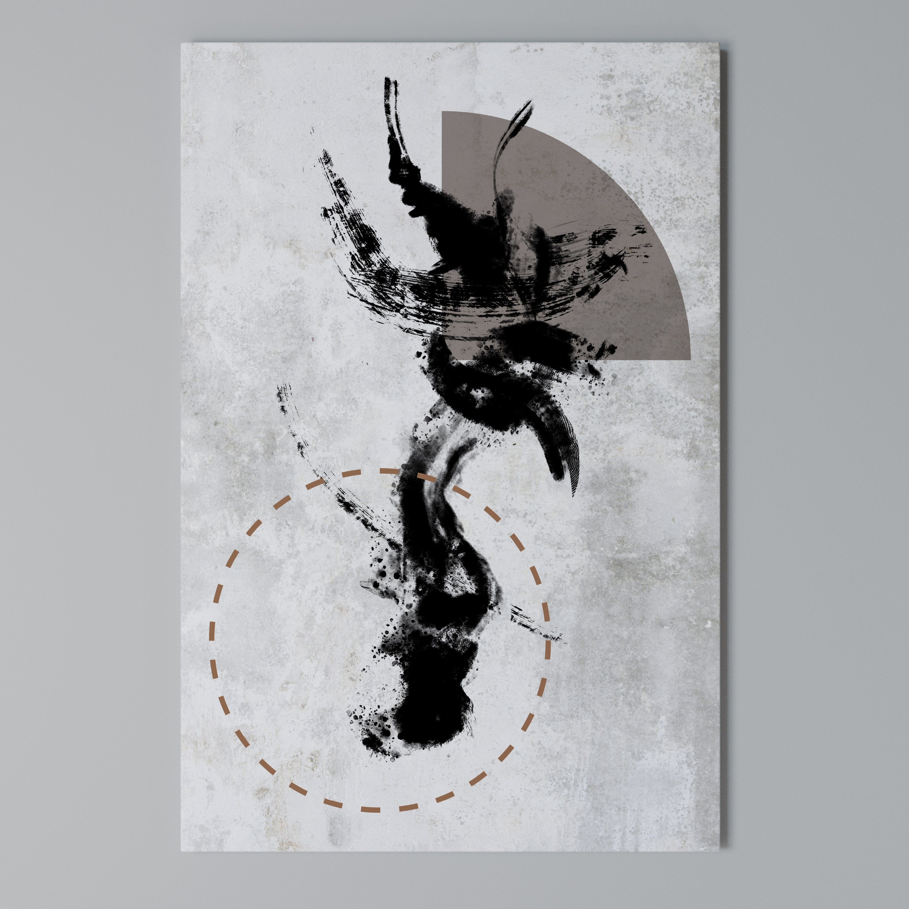 STAINS OF INTROSPECTION Quadro em tela vertical