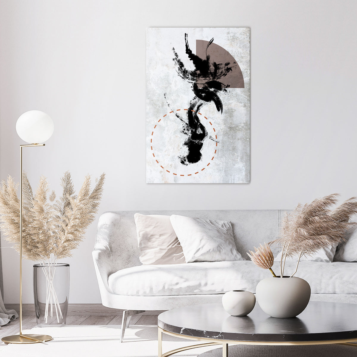 STAINS OF INTROSPECTION Quadro em tela vertical