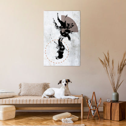 STAINS OF INTROSPECTION Quadro em tela vertical