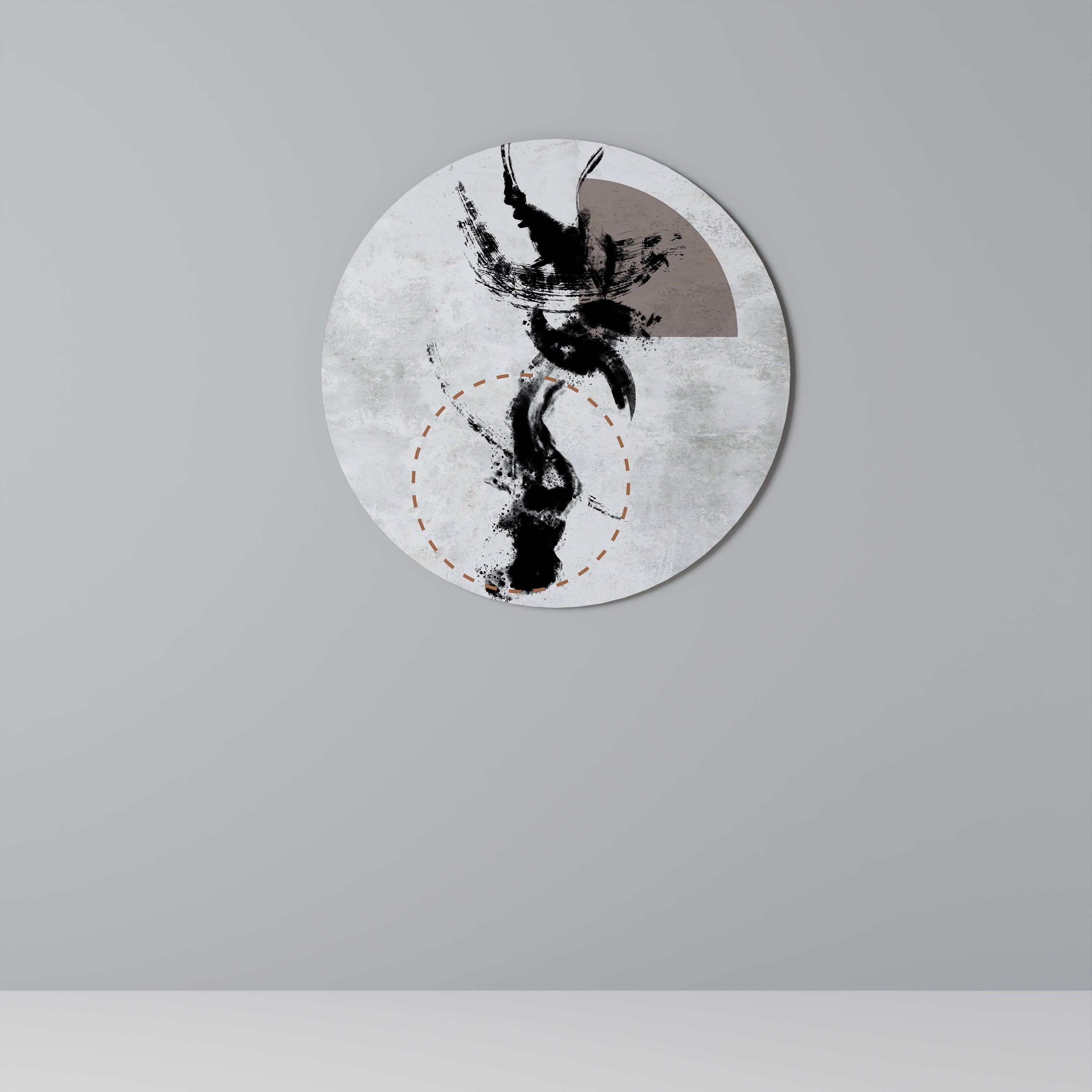 STAINS OF INTROSPECTION Quadro Redondo Decorativo