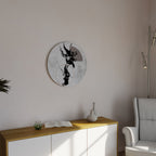 STAINS OF INTROSPECTION Quadro Redondo Decorativo