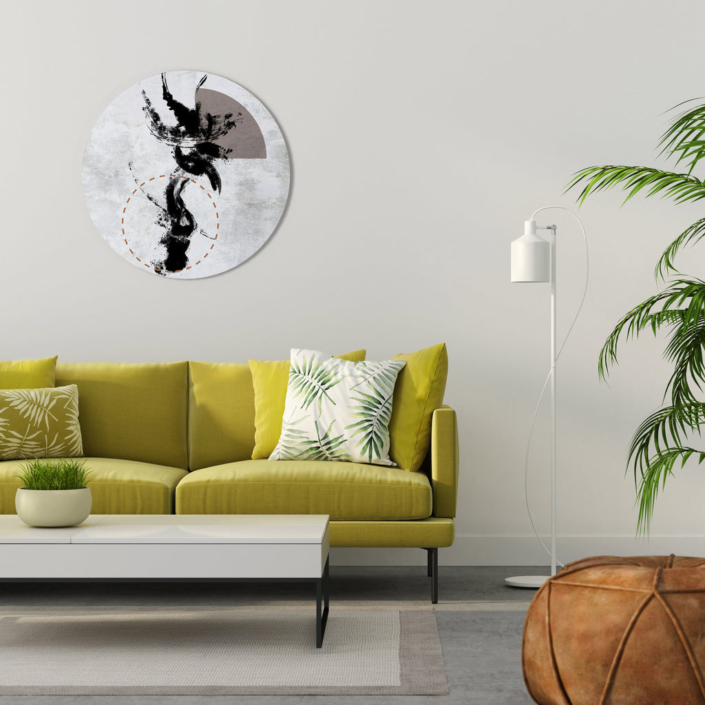 STAINS OF INTROSPECTION Quadro Redondo Decorativo