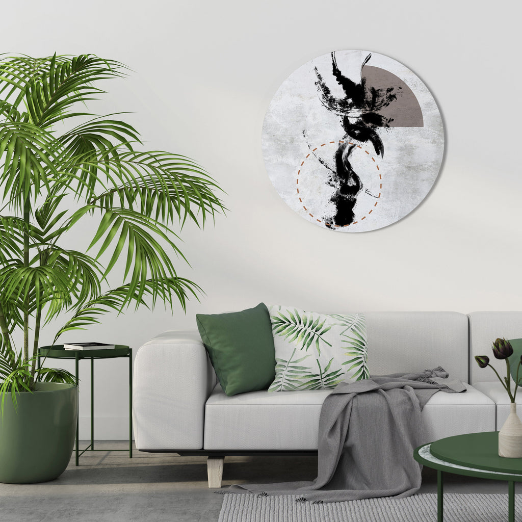 STAINS OF INTROSPECTION Quadro Redondo Decorativo