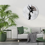 STAINS OF INTROSPECTION Quadro Redondo Decorativo