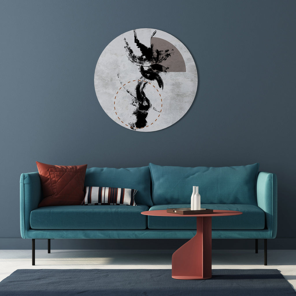 STAINS OF INTROSPECTION Quadro Redondo Decorativo