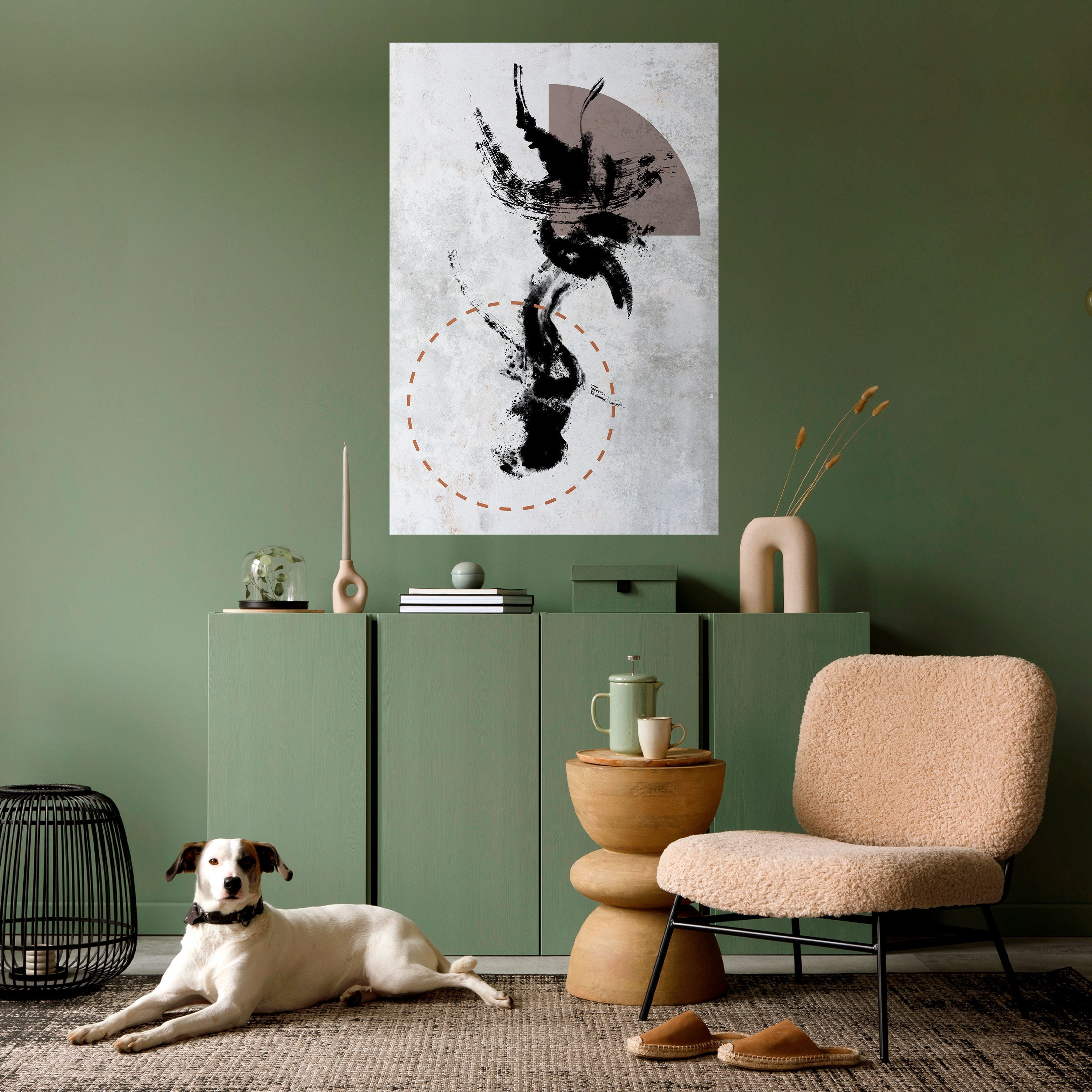 STAINS OF INTROSPECTION Peel and Stick Vertical Poster