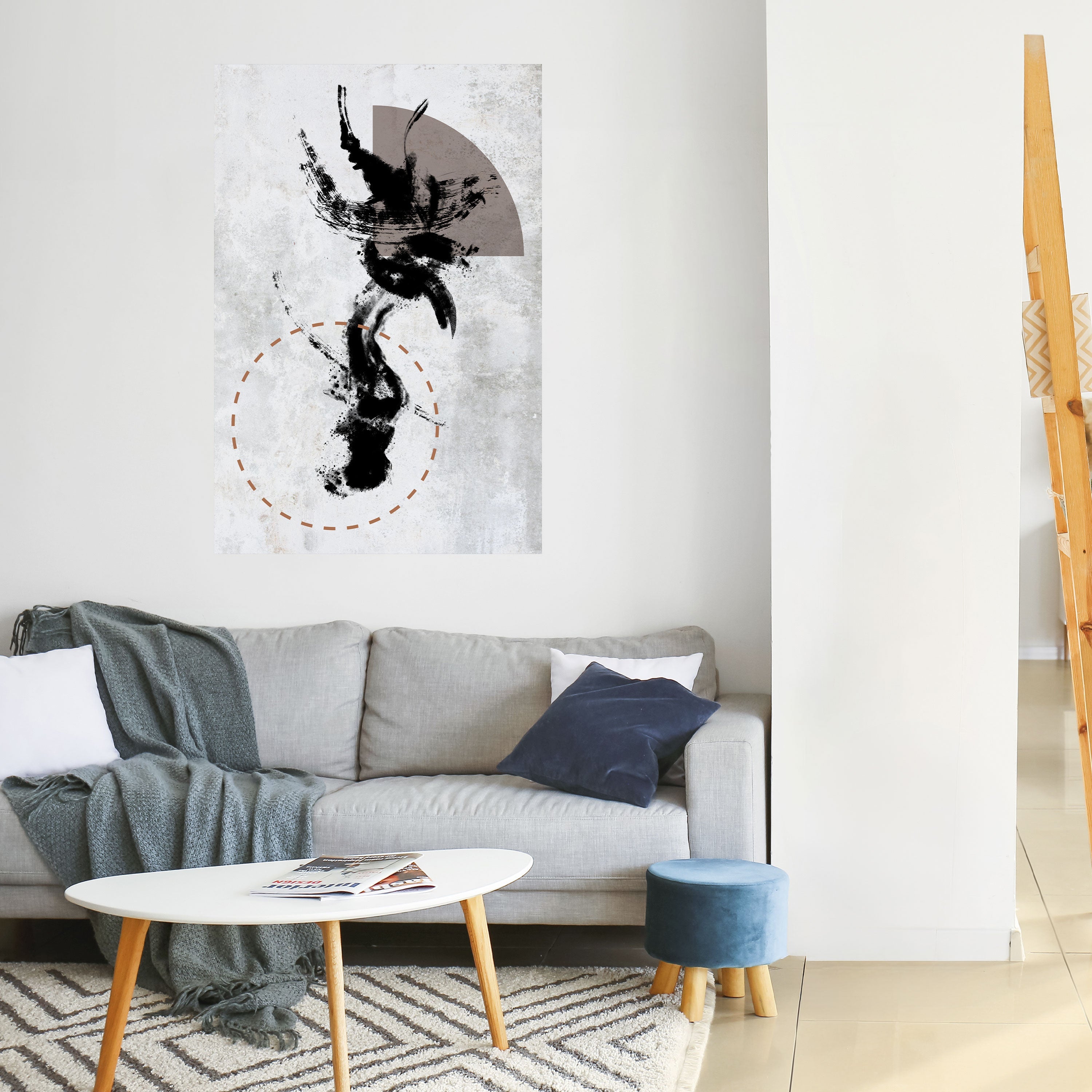 STAINS OF INTROSPECTION Peel and Stick Vertical Poster