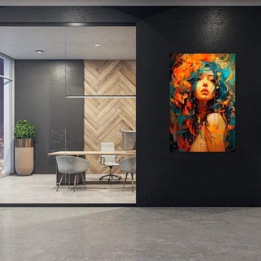 RAINBOW MUSE Quadro em tela vertical