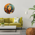 RAINBOW MUSE Quadro Redondo Decorativo