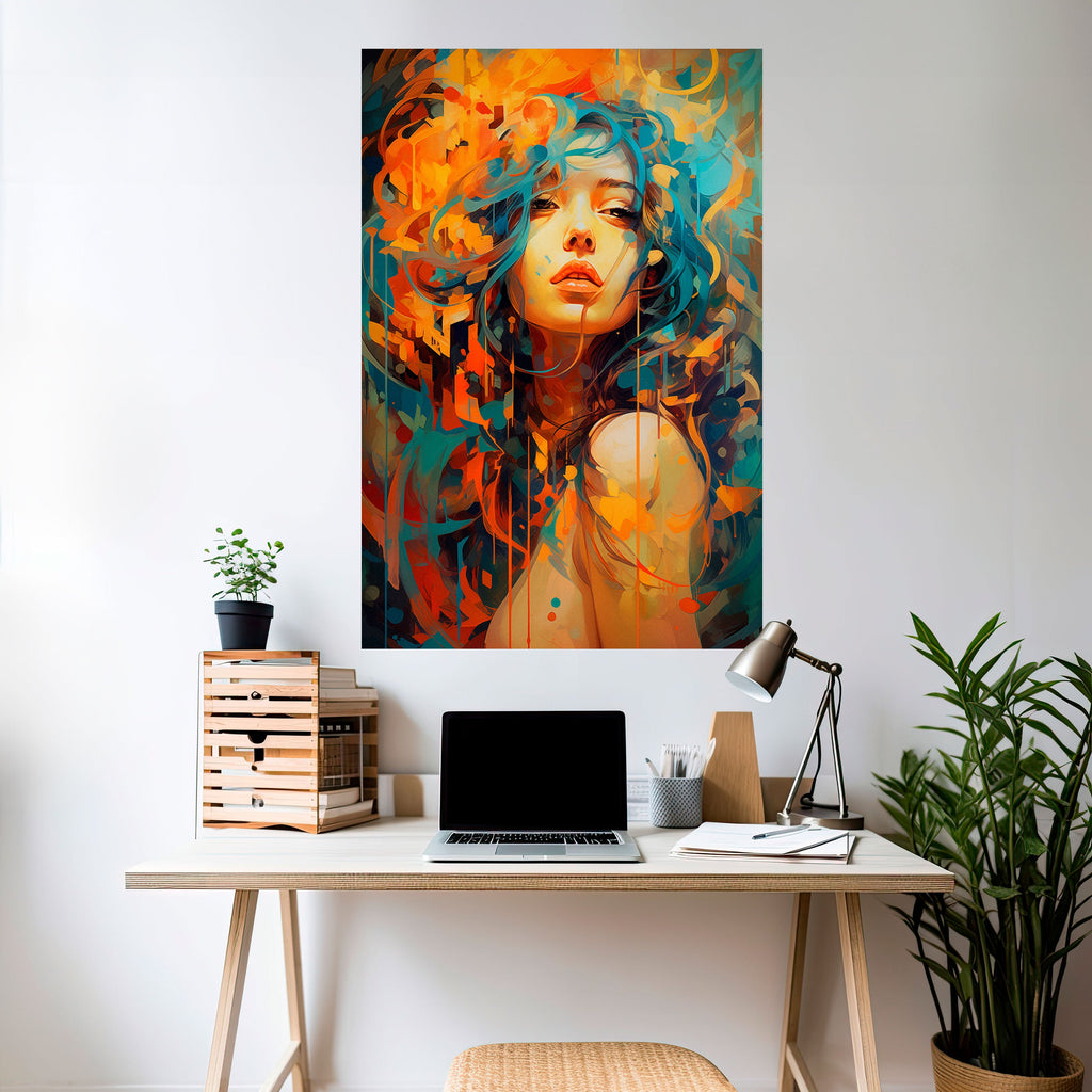 RAINBOW MUSE Peel and Stick Vertical Poster