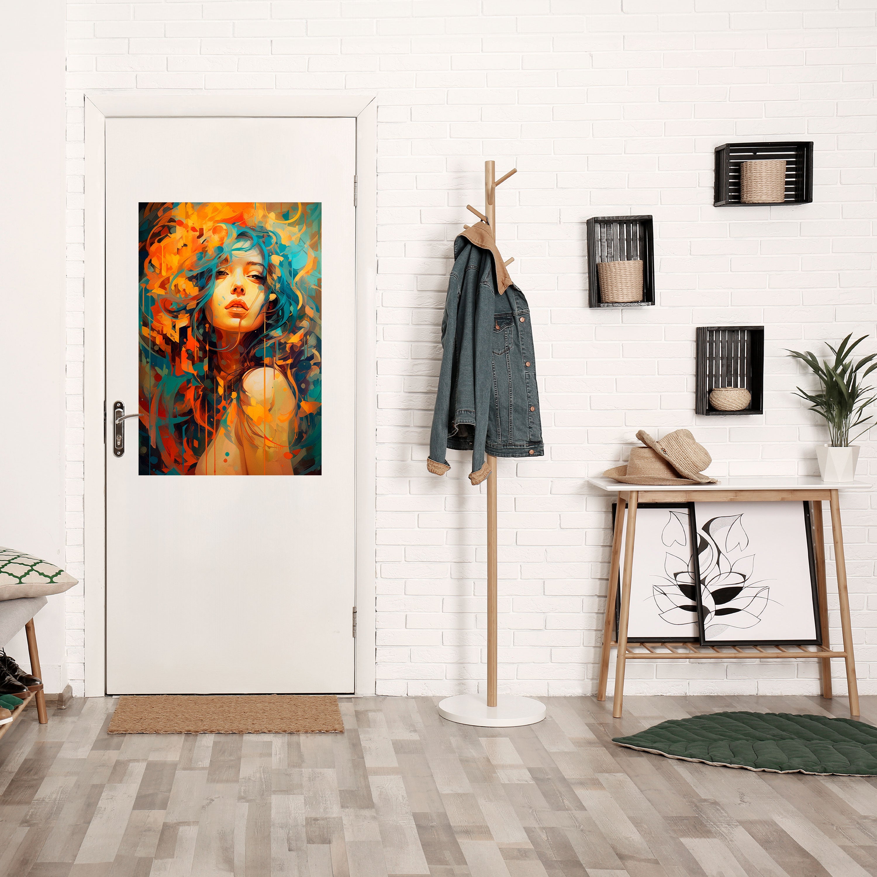 RAINBOW MUSE Peel and Stick Vertical Poster