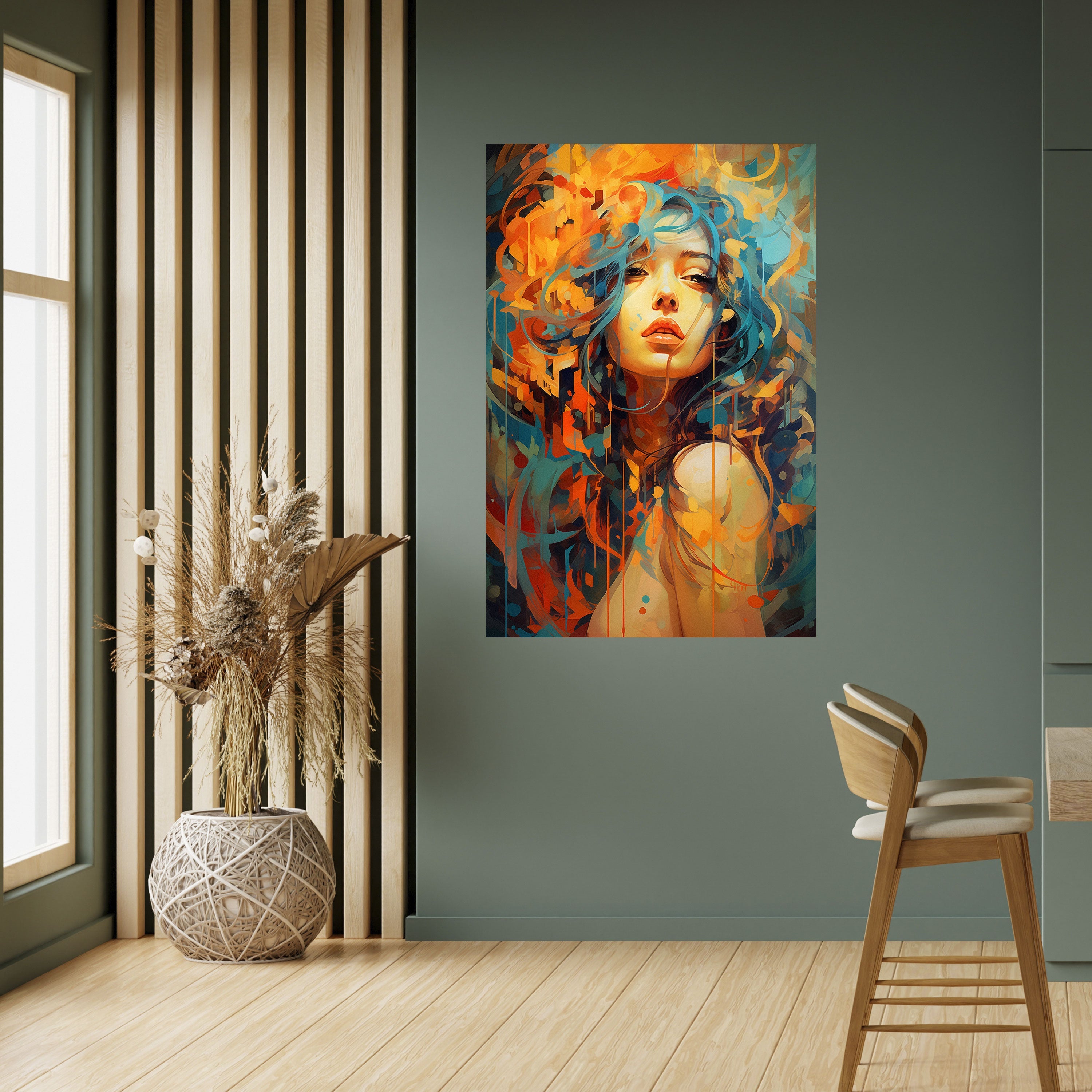 RAINBOW MUSE Peel and Stick Vertical Poster