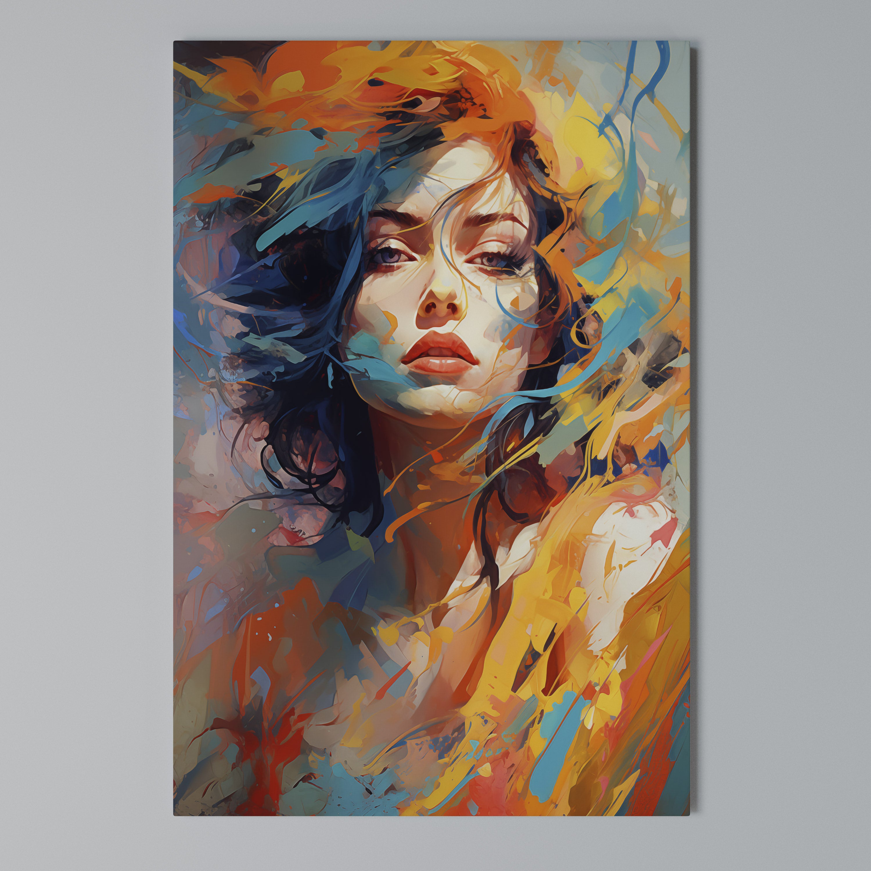 CHROMA CHARM Quadro em tela vertical