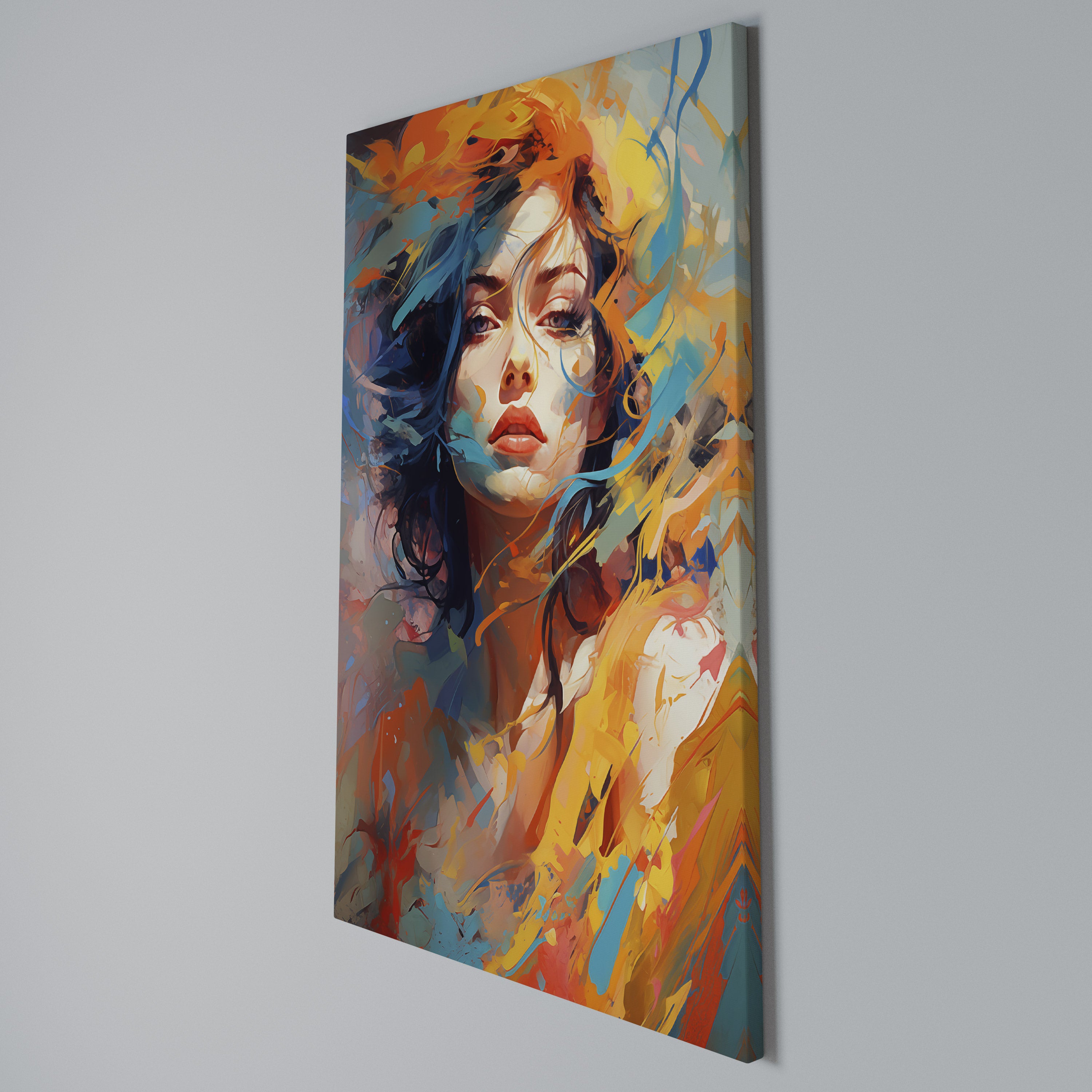 CHROMA CHARM Quadro em tela vertical